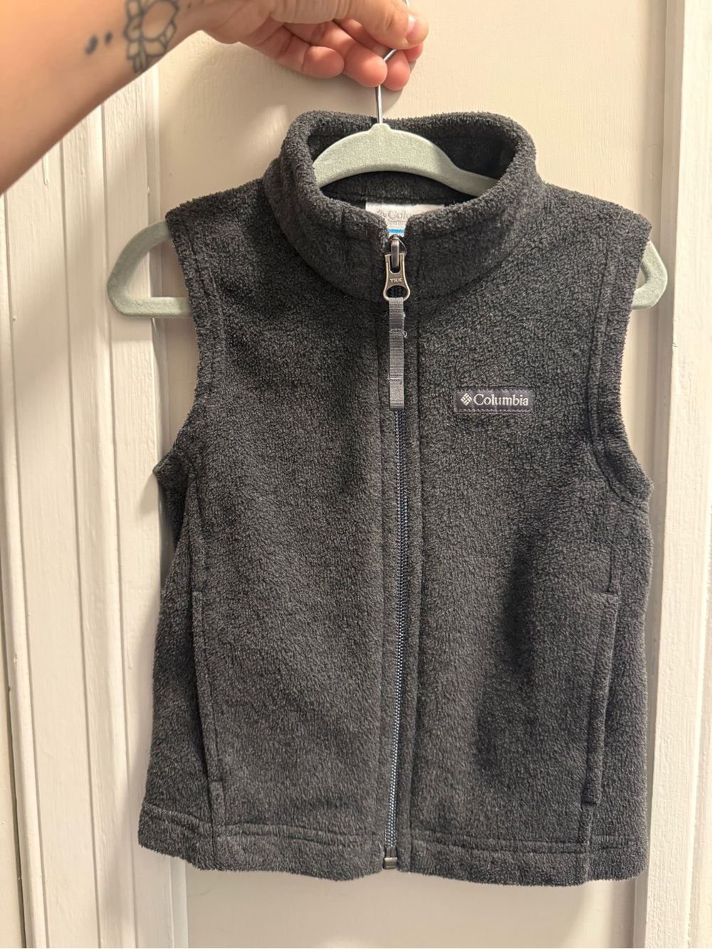 Columbia Dark Gray Fleece Zip-Up Vest